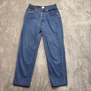 Calvin Klein Jeans Women's 7 Blue Denim Straight Button Fly 100% Cotton 28x25